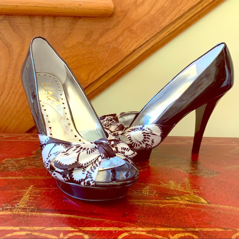 BCBG Peep Toe Pumps